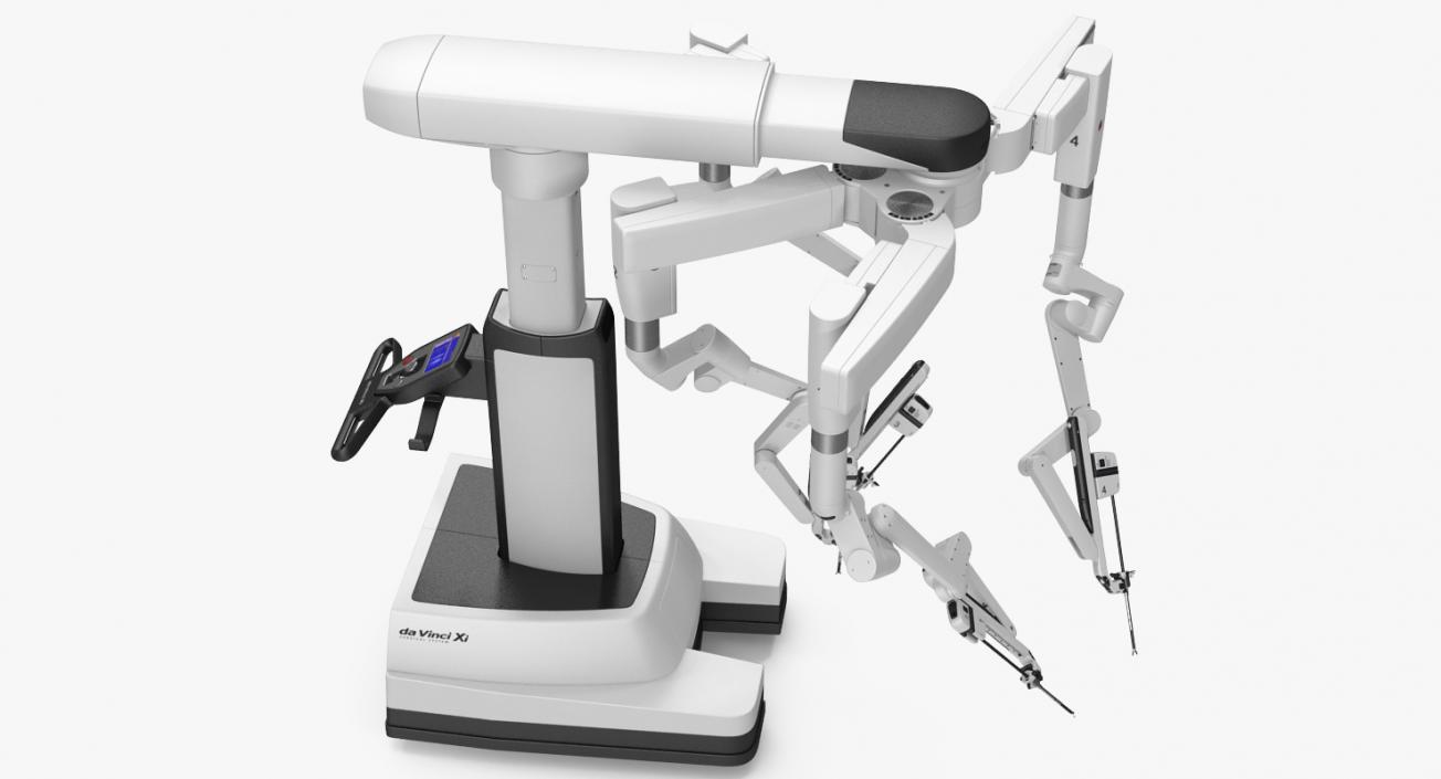 Surgical Robotic System da Vinci SI Rigged 3D