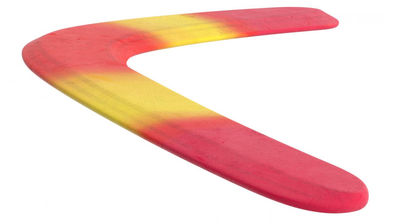 Multicolor Wooden Boomerang 3D