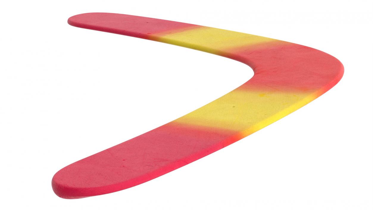 Multicolor Wooden Boomerang 3D