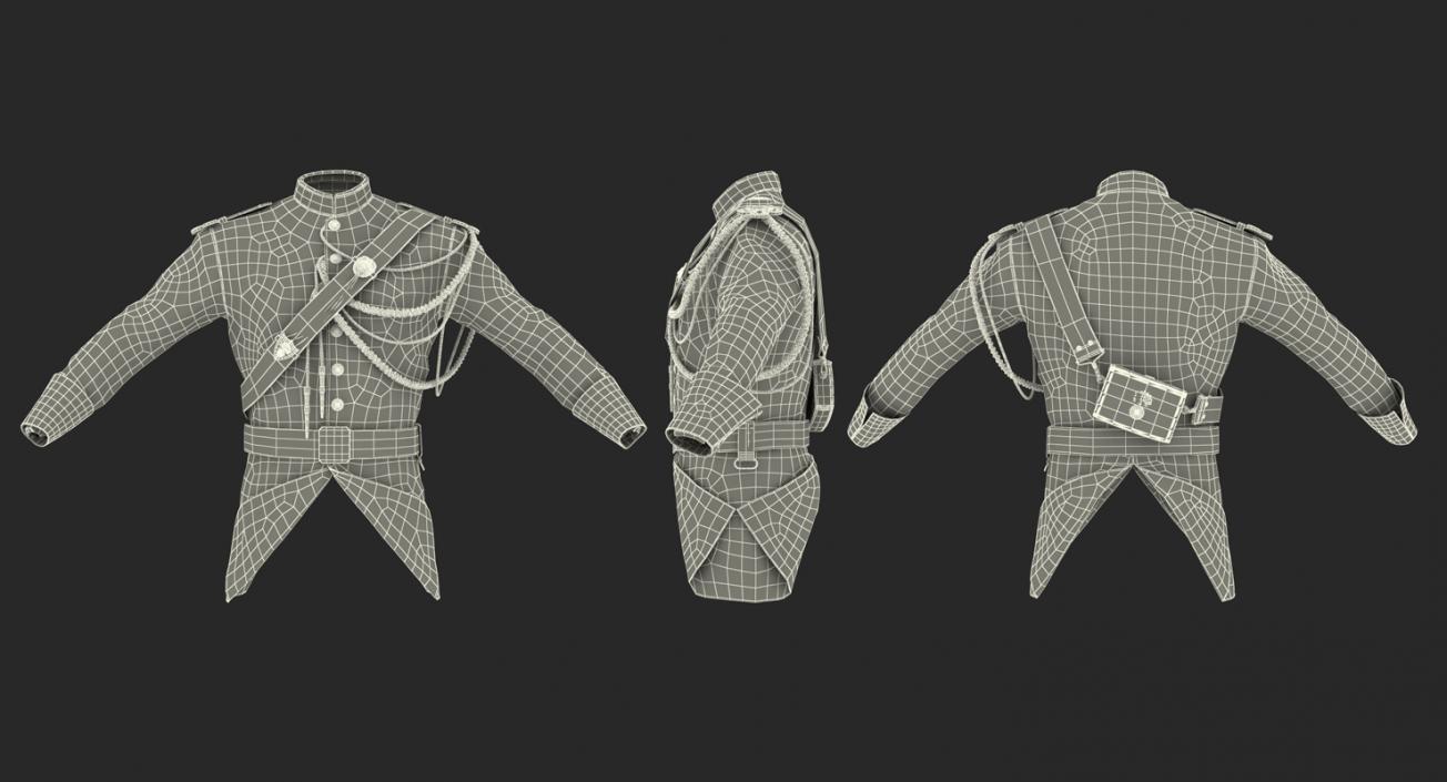 3D French Cuirassier Officers Jacket model