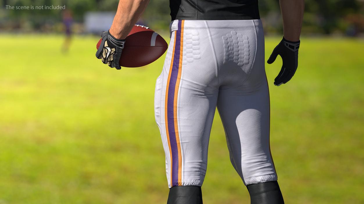 3D model American Football Player Bottoms Uniform