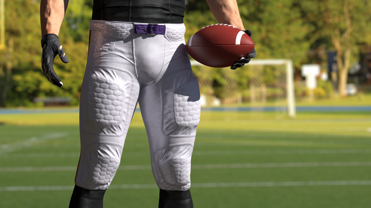 3D model American Football Player Bottoms Uniform