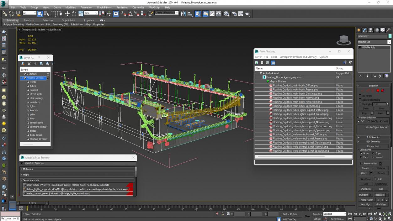 3D Floating Drydock