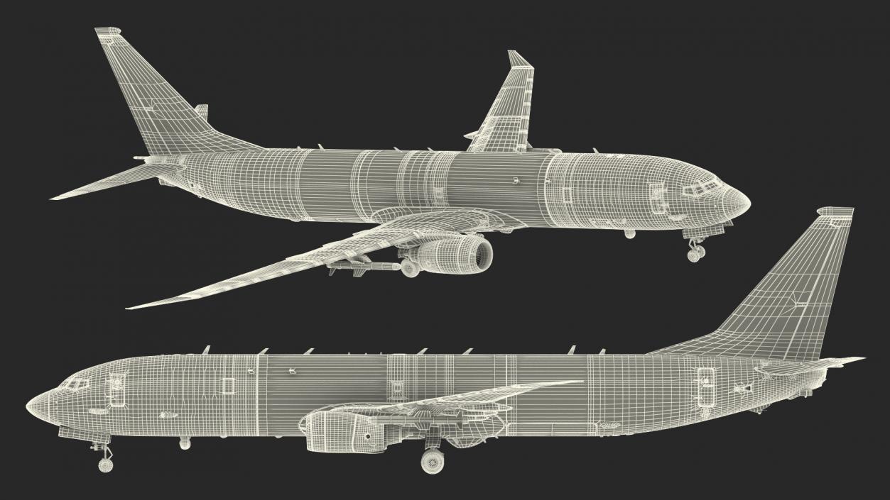 Boeing P-8 Poseidon Military Aircraft Rigged 3D model