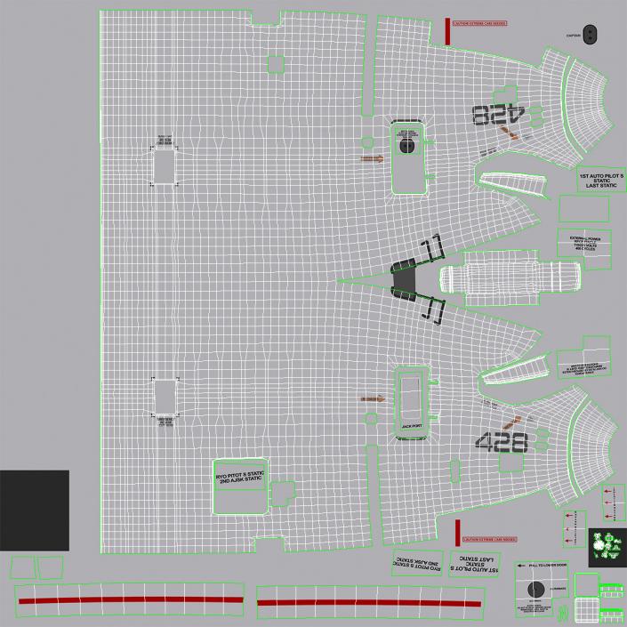 Boeing P-8 Poseidon Military Aircraft Rigged 3D model