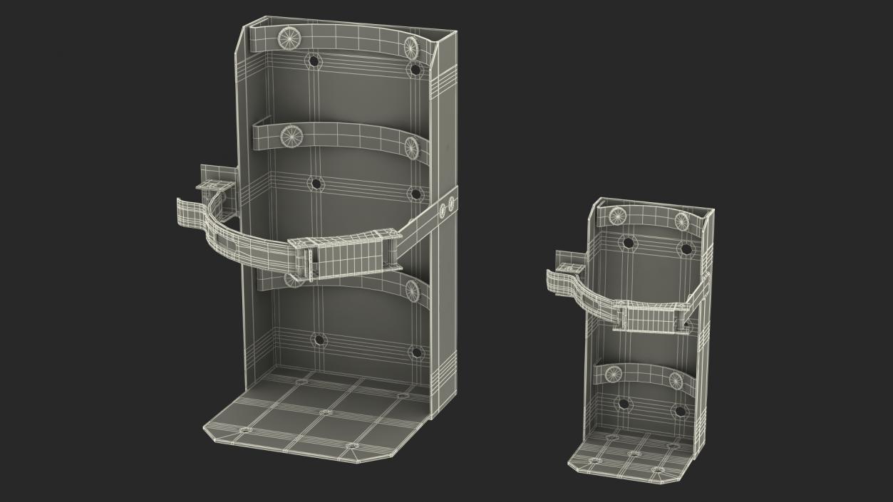 Heavy Duty Marine Bracket Set 3D model