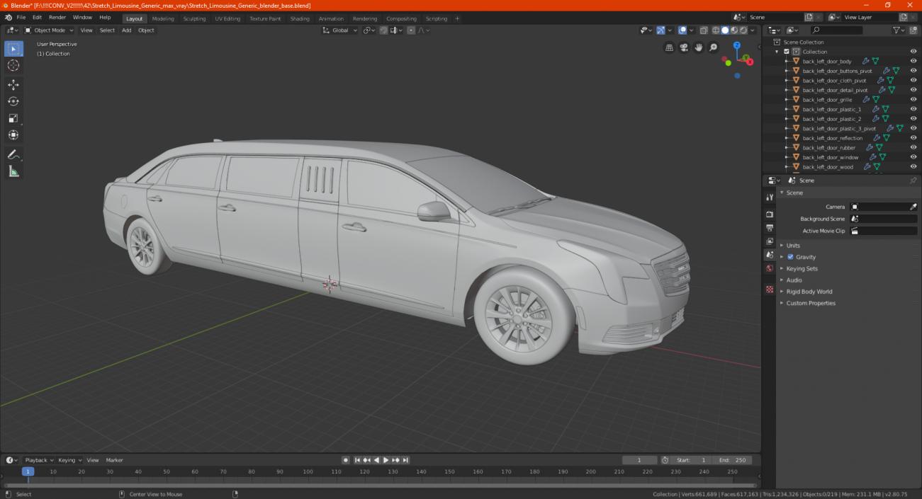 Stretch Limousine 3D