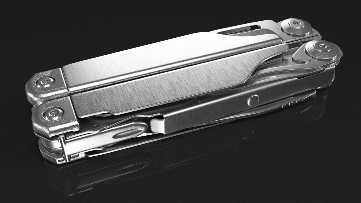 3D Multitool Silver Closed model