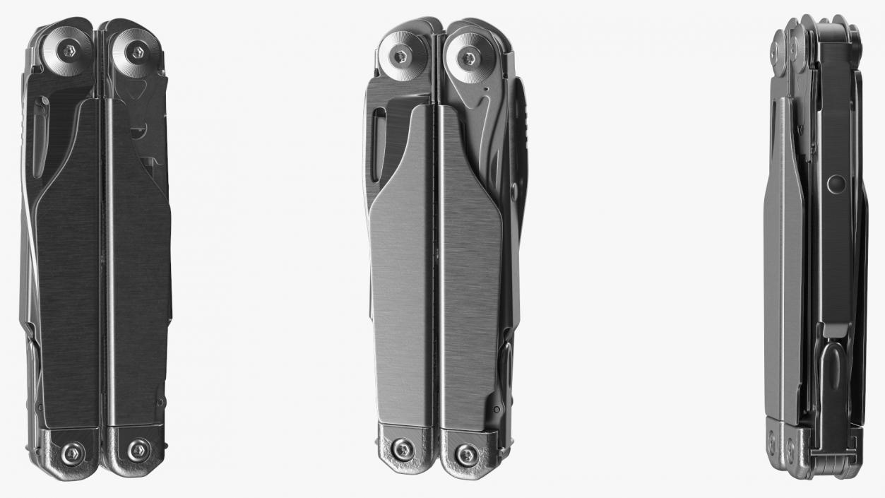 3D Multitool Silver Closed model