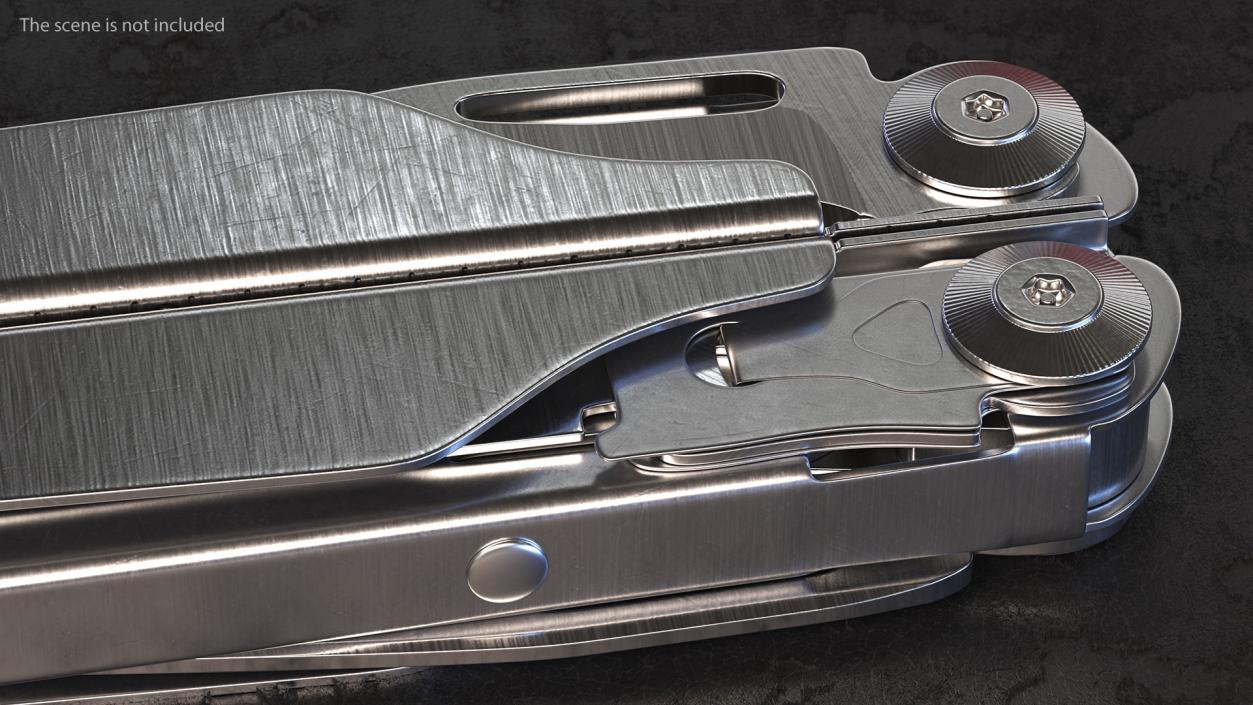 3D Multitool Silver Closed model