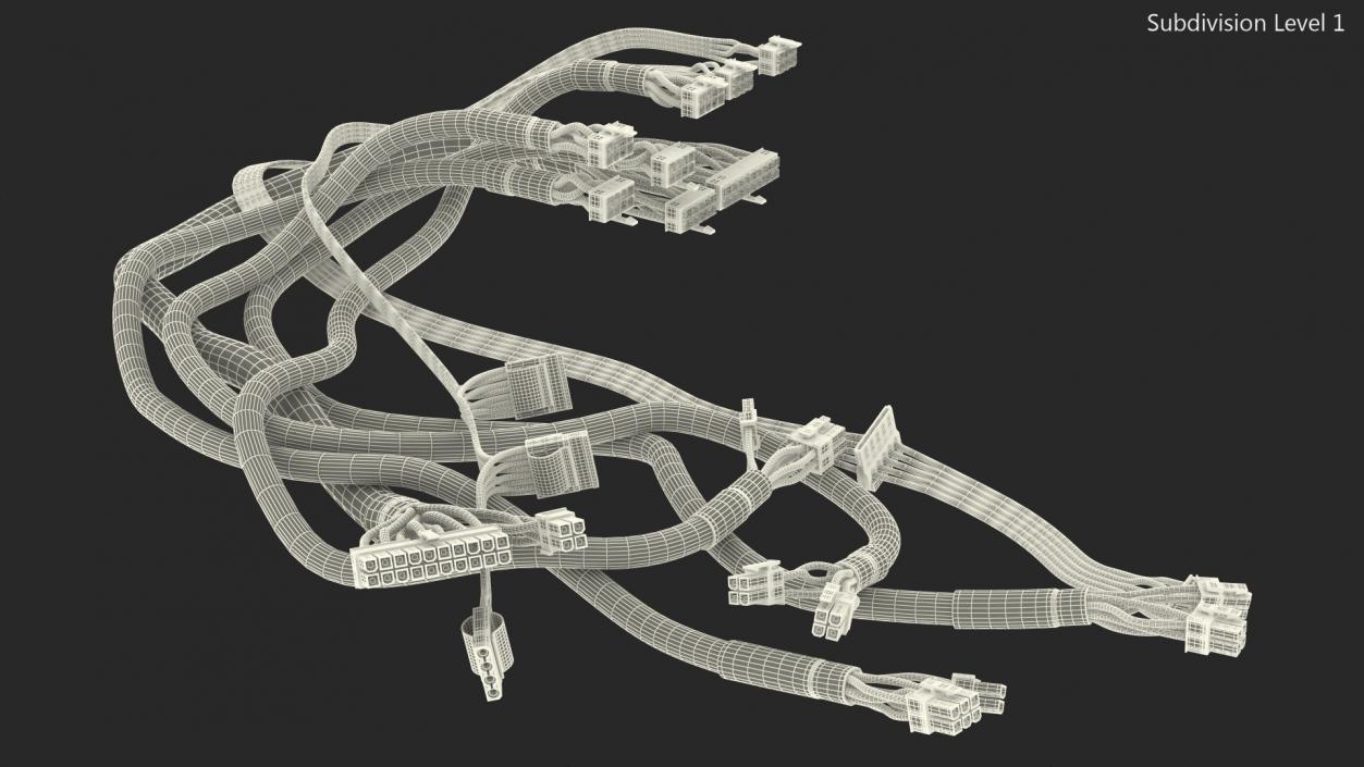 Modular PSU Wires 3D