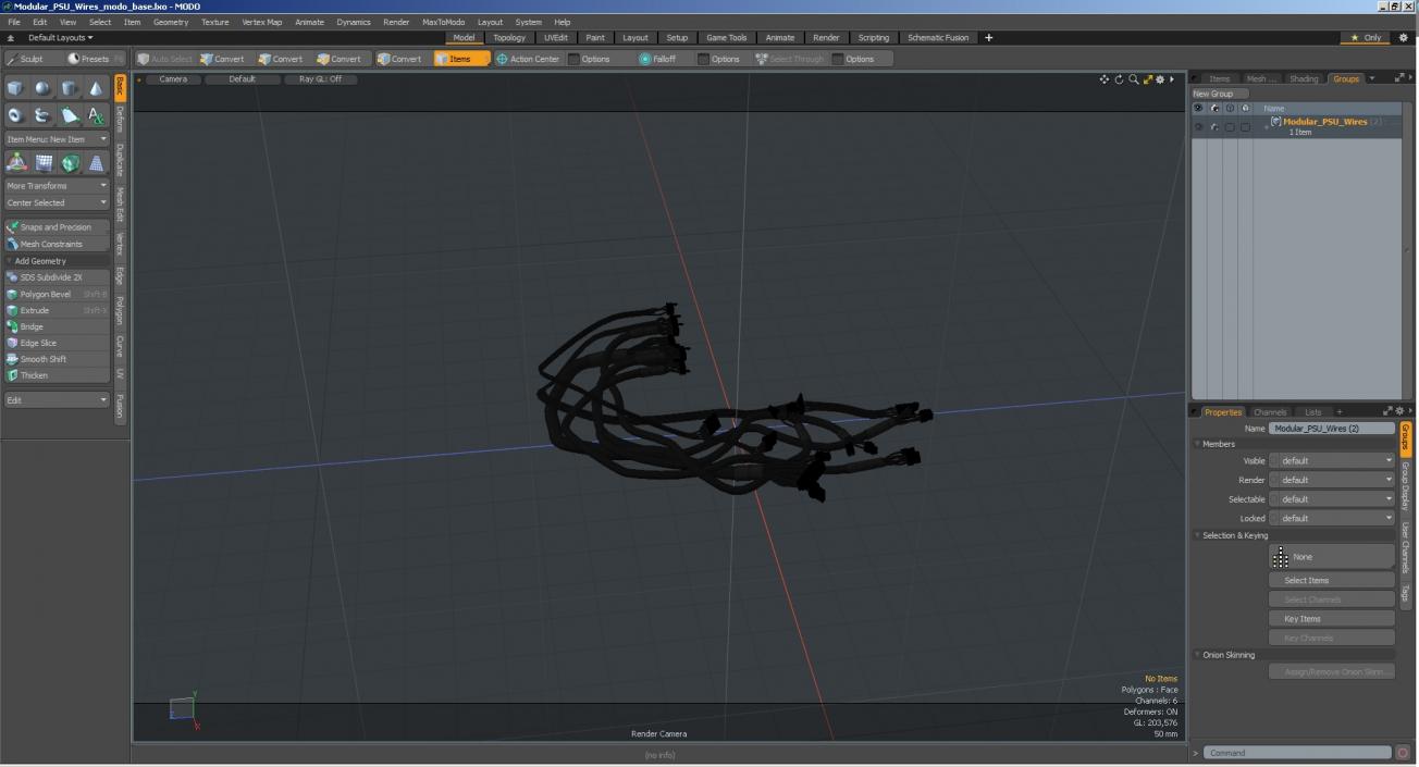 Modular PSU Wires 3D