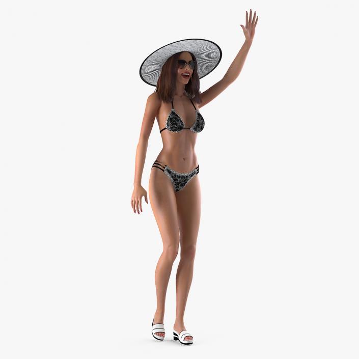 Bikini Woman Rigged 3D model