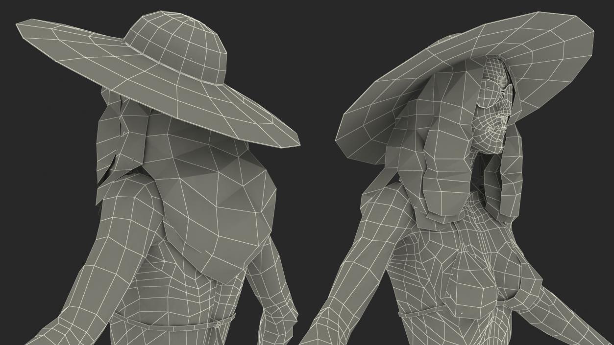 Bikini Woman Rigged 3D model