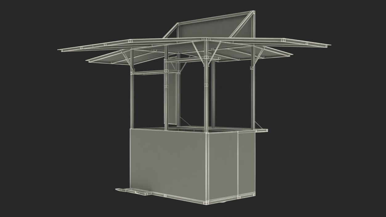 3D Street Coffee Bar Empty model