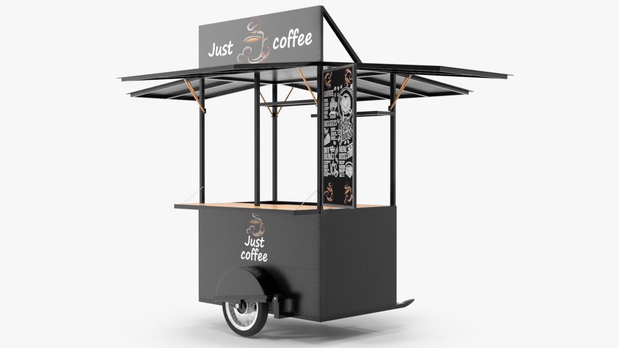 3D Street Coffee Bar Empty model