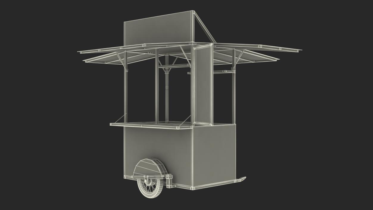 3D Street Coffee Bar Empty model