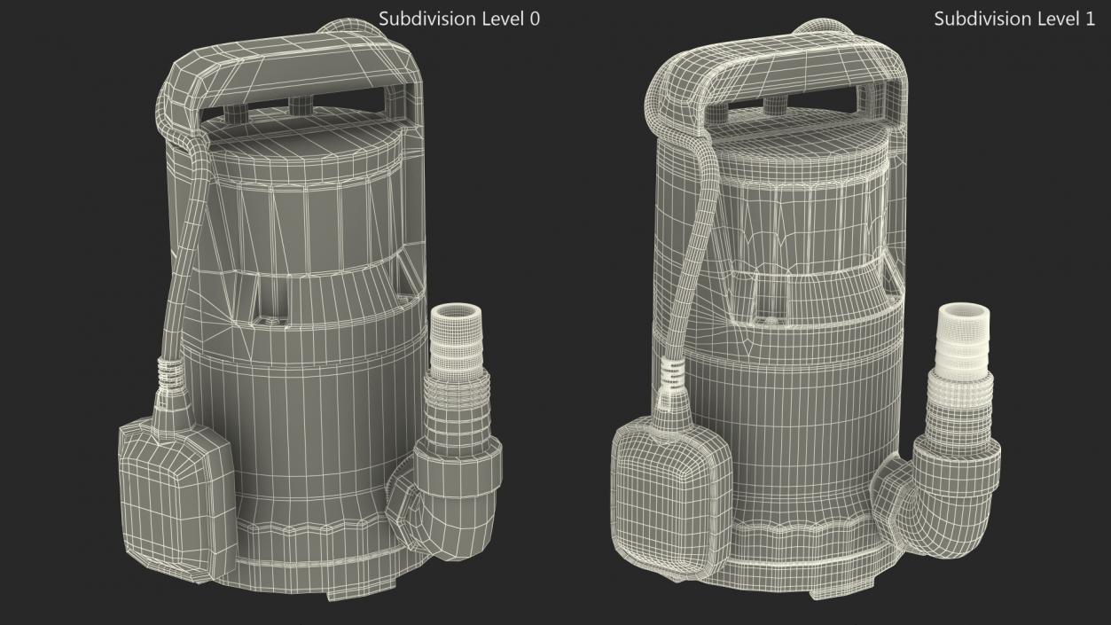 Submersible Water Pump 3D