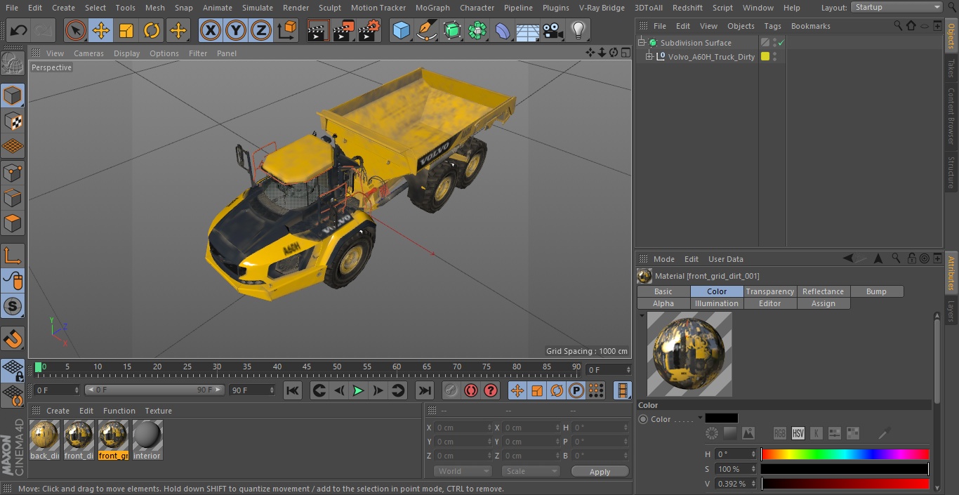 Volvo A60H Truck Dirty 3D