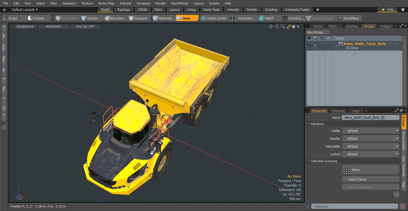 Volvo A60H Truck Dirty 3D