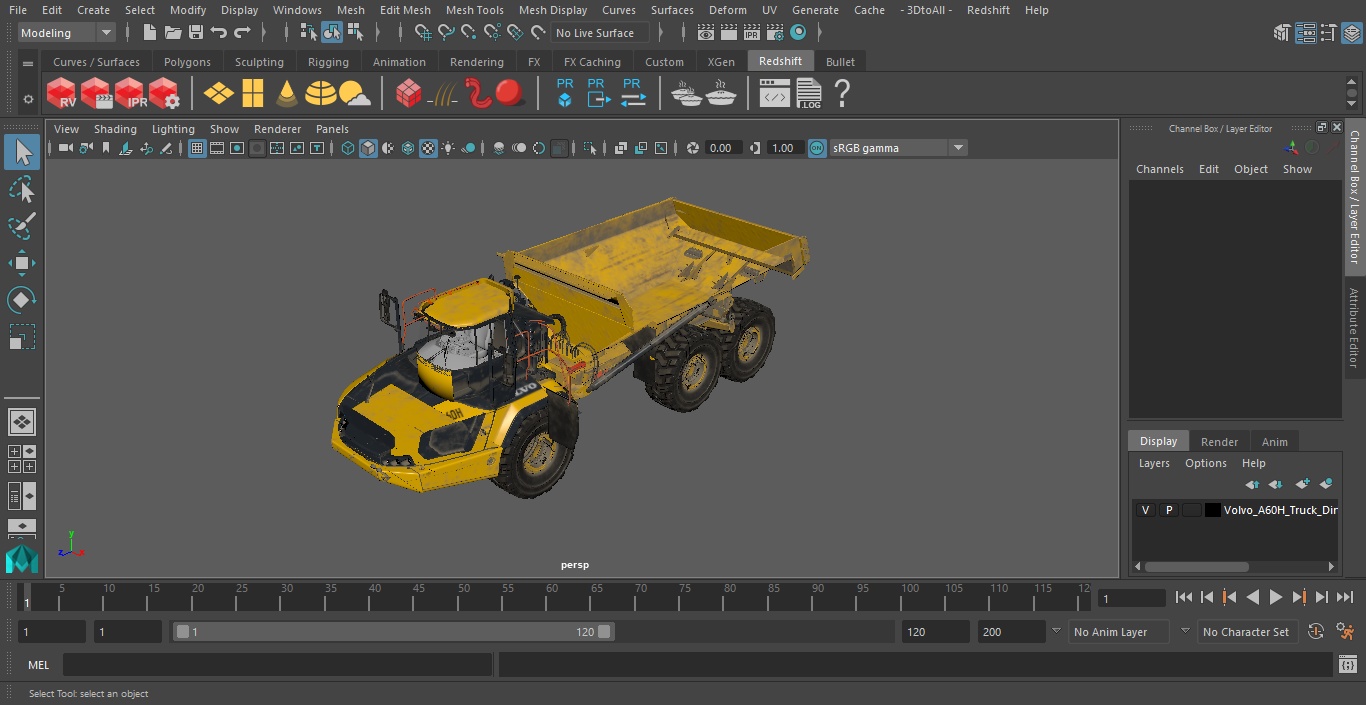 Volvo A60H Truck Dirty 3D