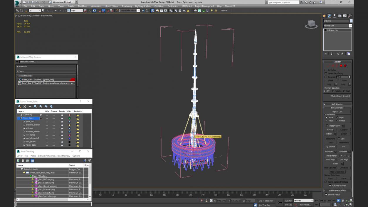 3D Tower Spire