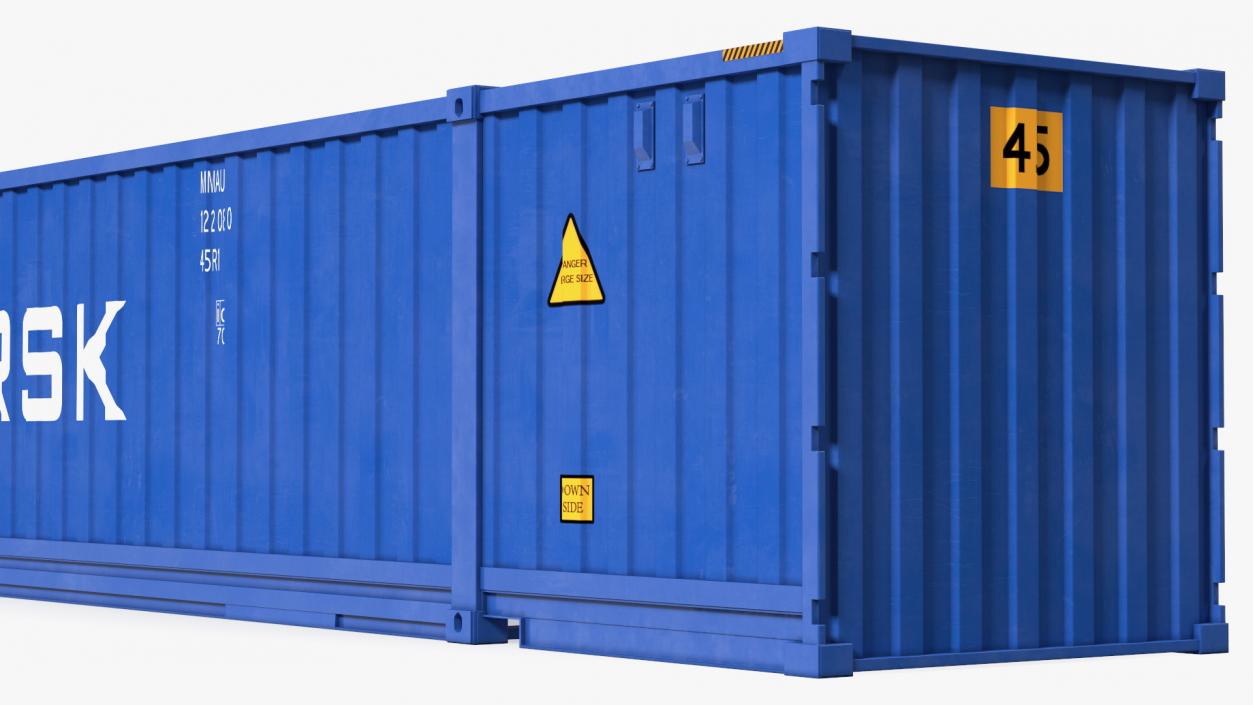 3D 53 Feet High Cube Dry Cargo Shipping Container