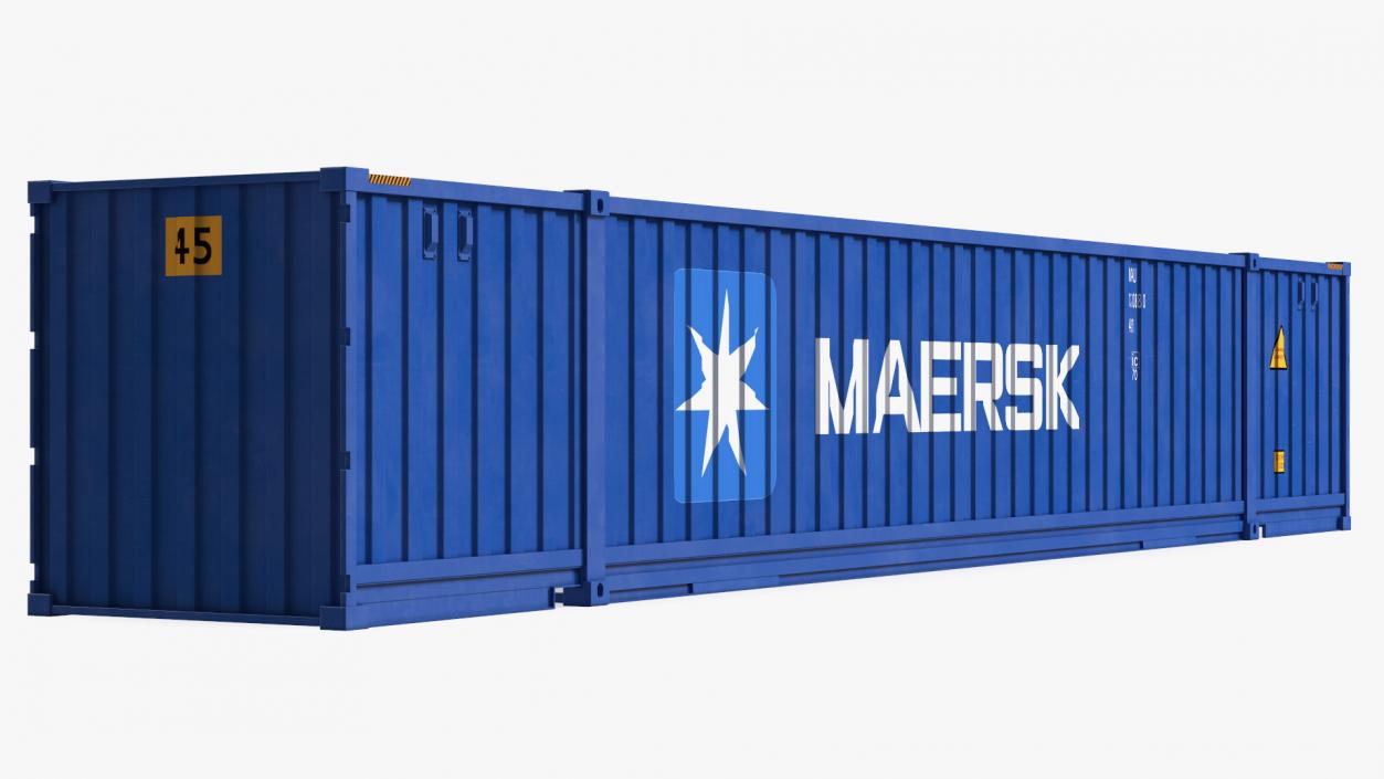 3D 53 Feet High Cube Dry Cargo Shipping Container