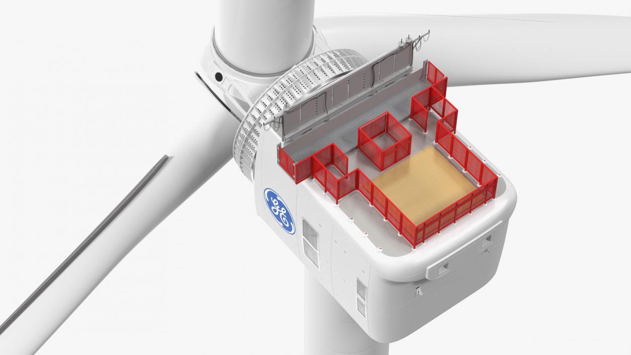 3D General Electric Haliade-X Offshore Wind Turbine model