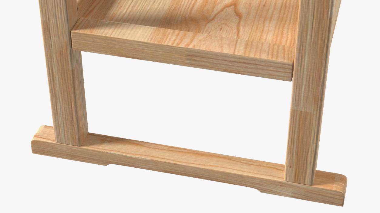 3D Hardwood Carpenter Workbench model