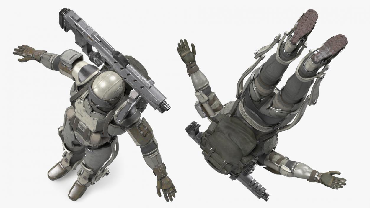 3D Futuristic Exoskeleton Armor model