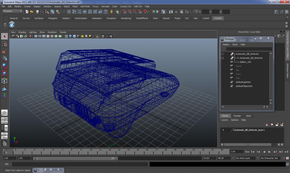 3D Automatic Bill Detector model