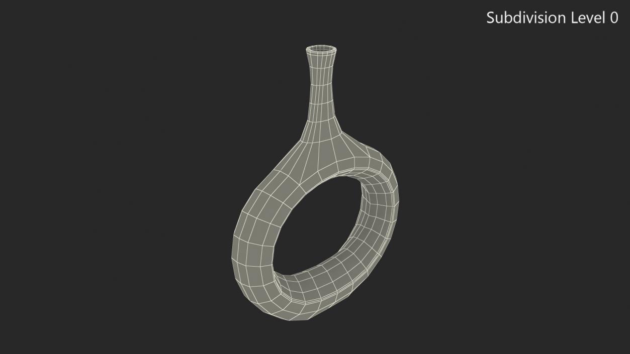 Hollowed Room Decoration Vase 3D model