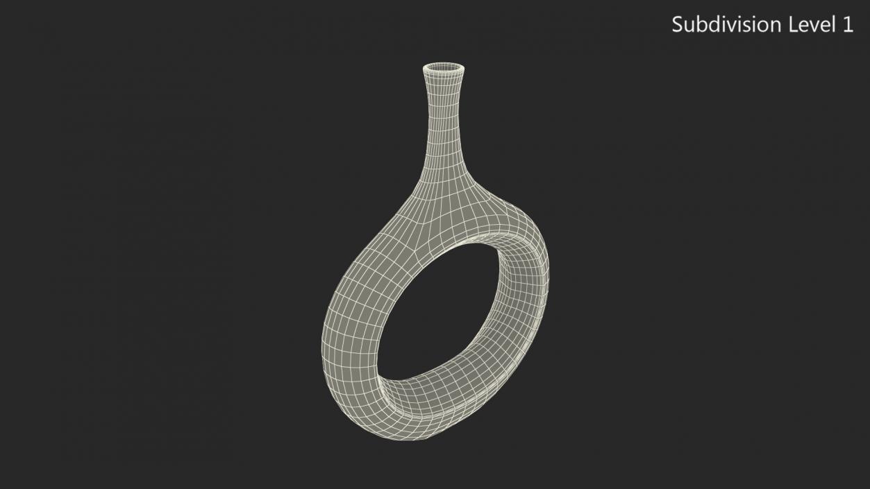 Hollowed Room Decoration Vase 3D model