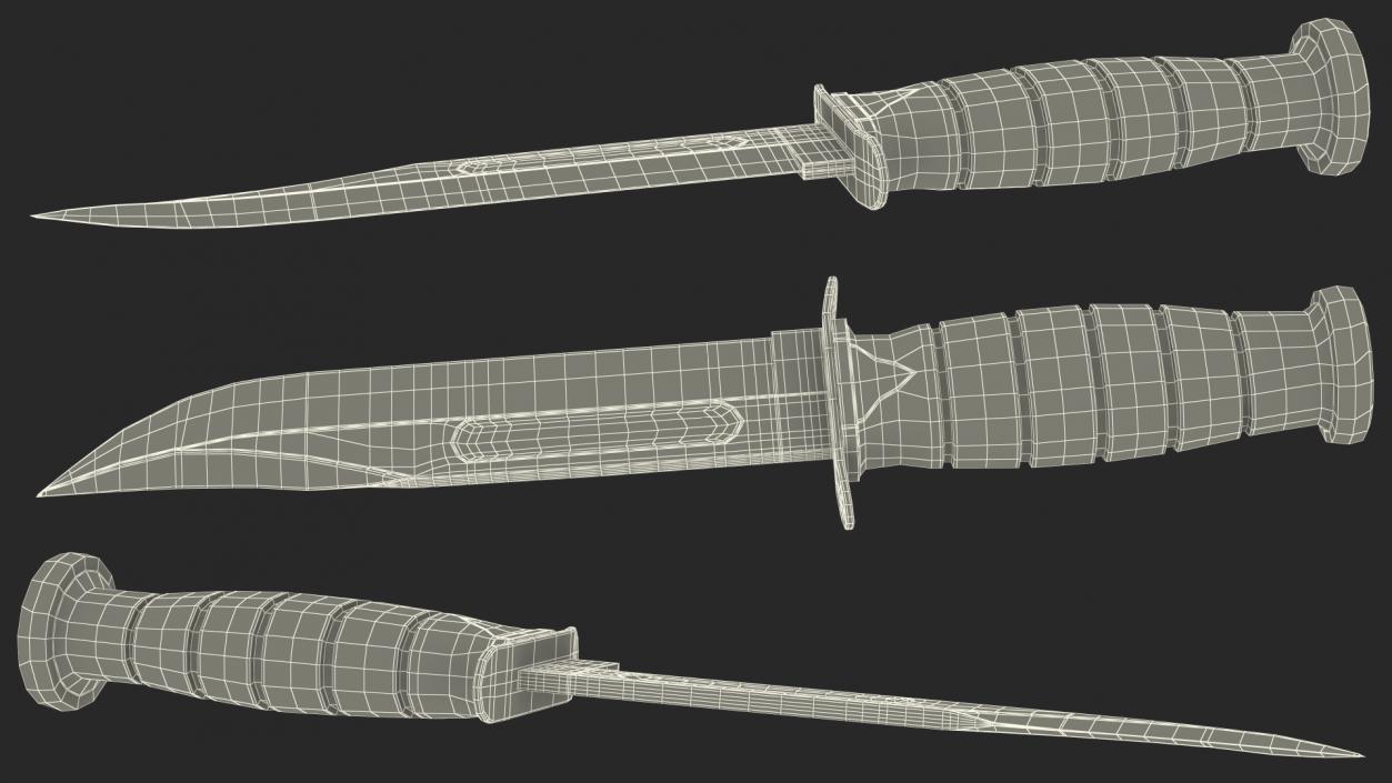 Combat Knives Collection 3D model