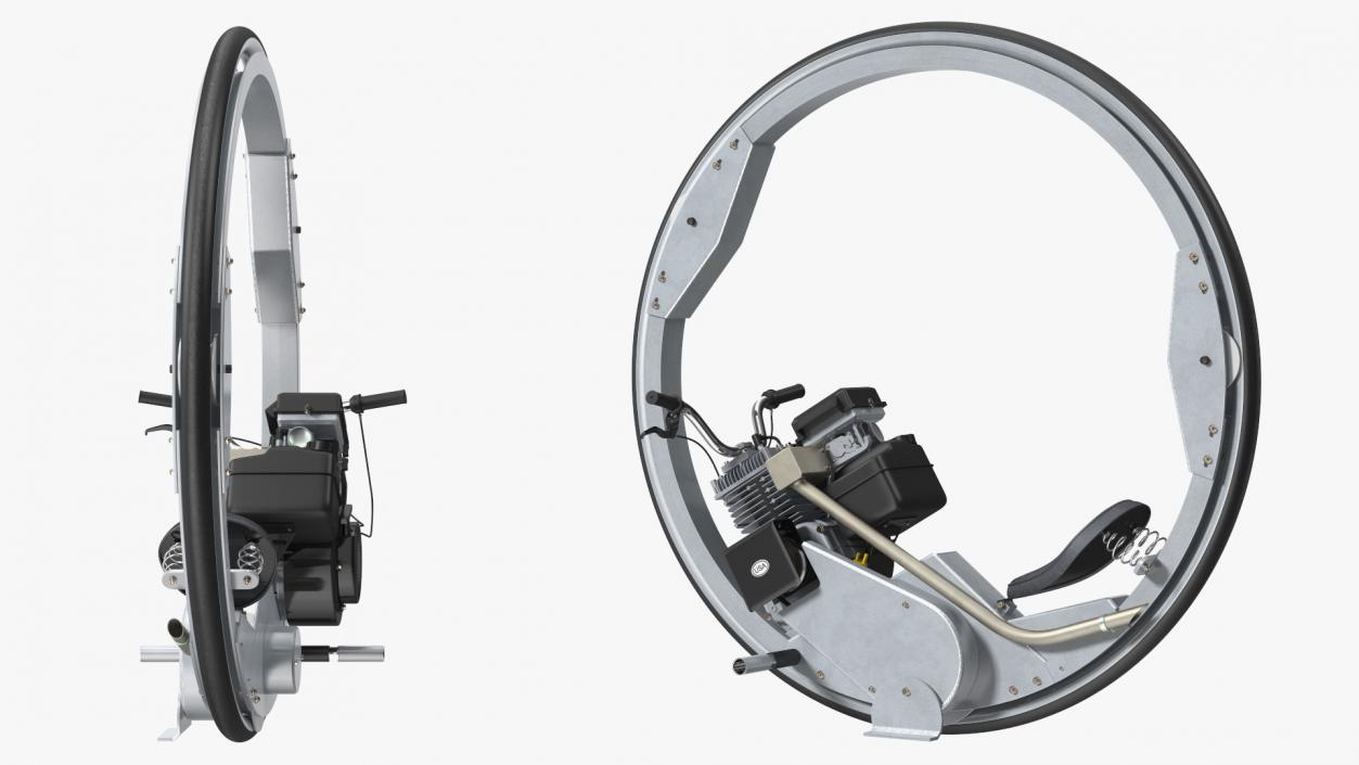 3D Motorized Monocycle Rigged