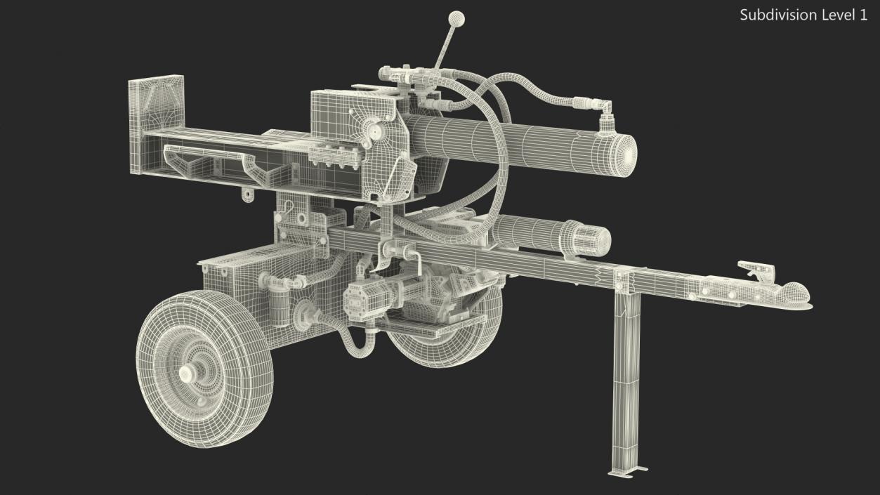 WEN 56230 Lumberjack Gas Powered Log Splitter Rigged 3D