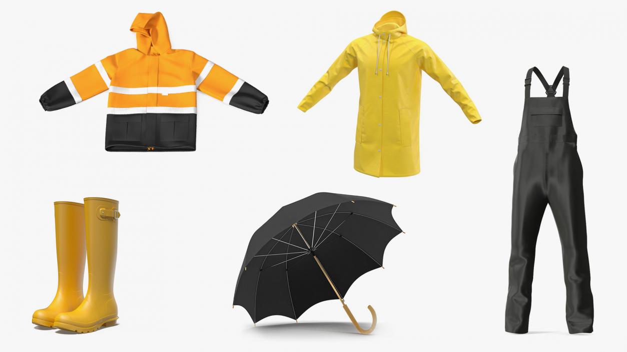 3D Rain Protection Collection 3 model