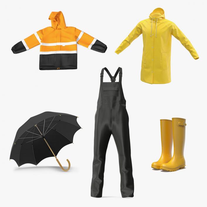 3D Rain Protection Collection 3 model