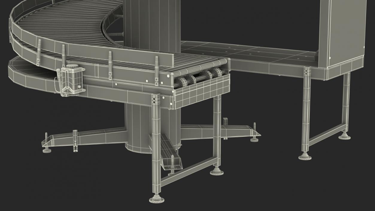 3D Slat Chain Spiral Conveyor