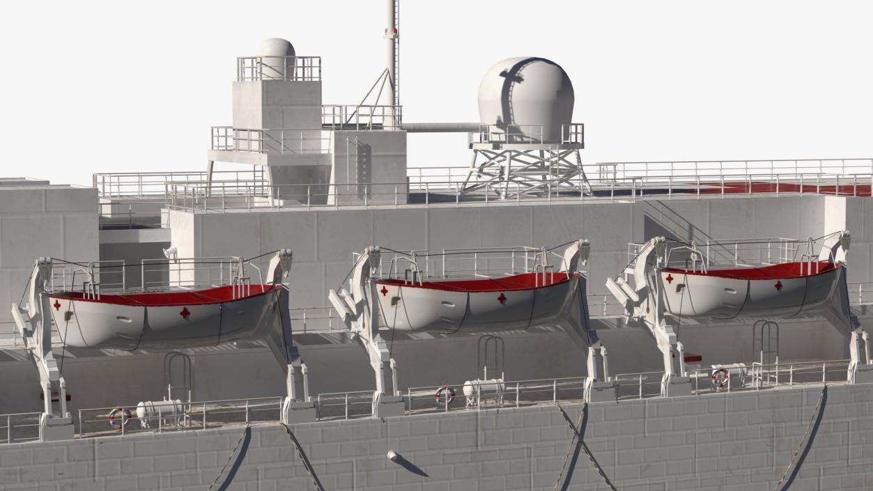 US Navy Hospital Ship Mercy 3D