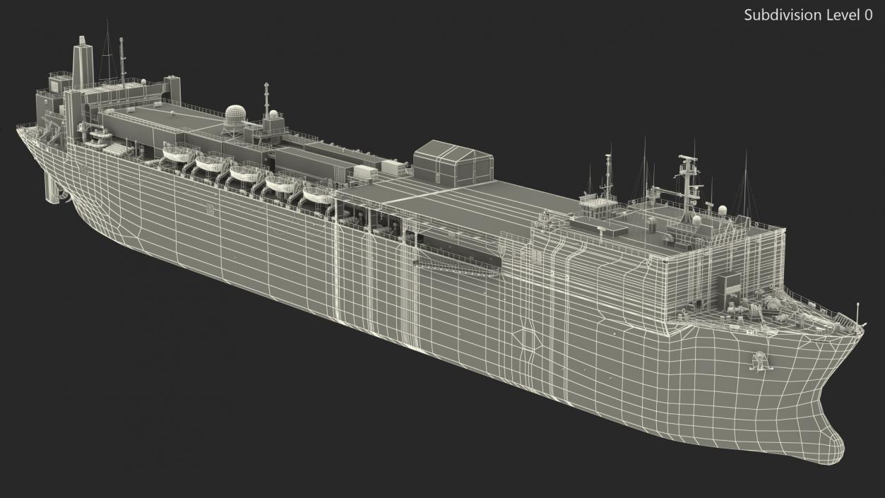 US Navy Hospital Ship Mercy 3D