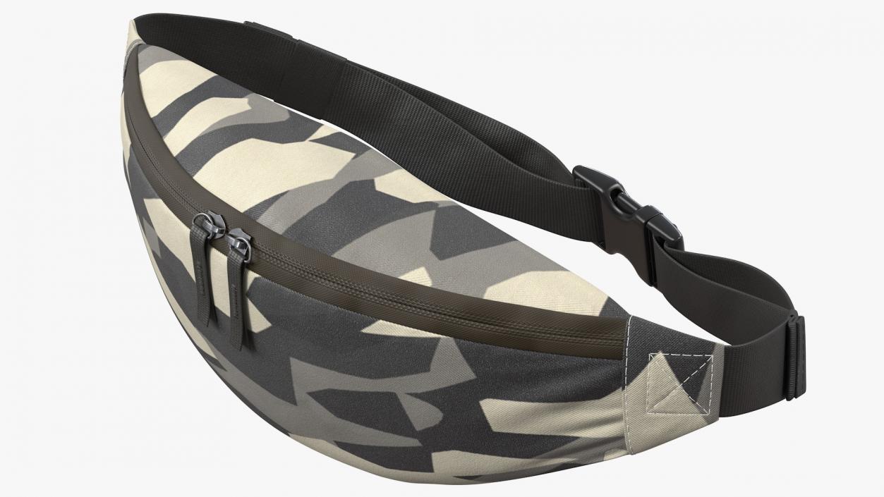 Polyester Waist Bag Camo 3D model