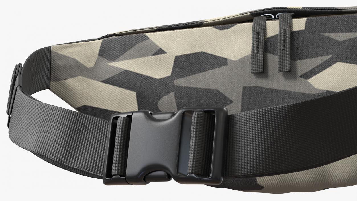 Polyester Waist Bag Camo 3D model