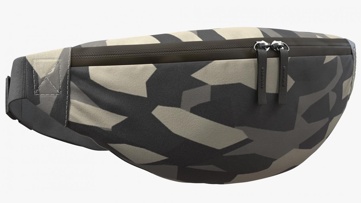 Polyester Waist Bag Camo 3D model