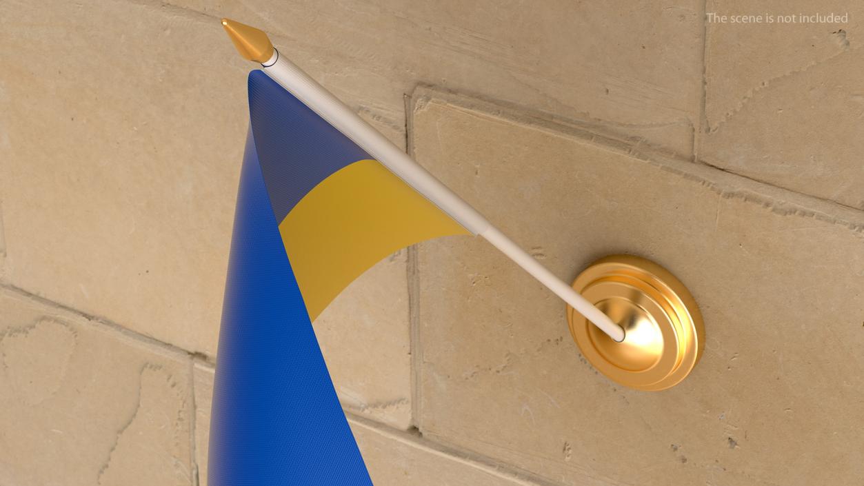 Wall Flag Ukraine 3D