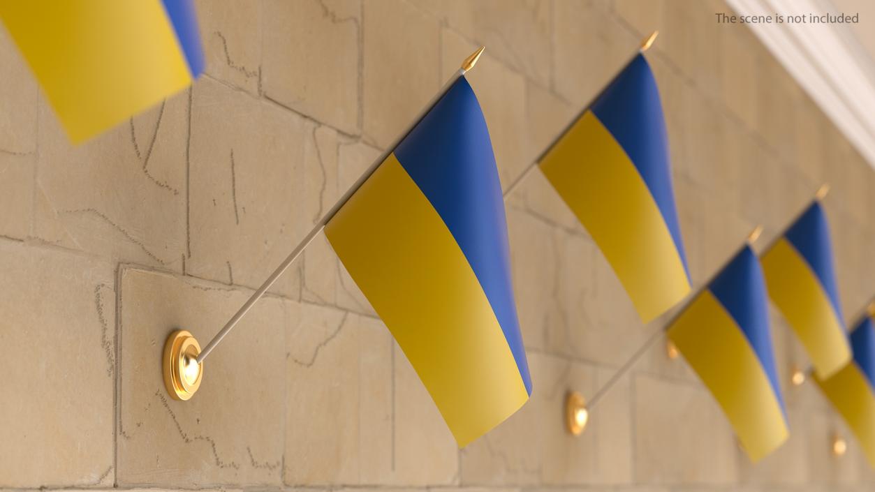 Wall Flag Ukraine 3D