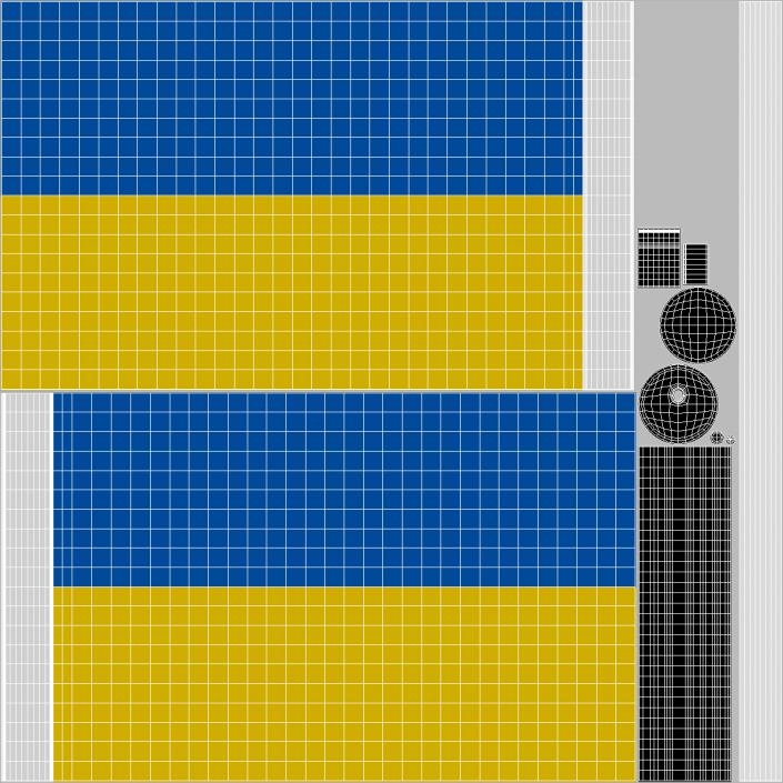 Wall Flag Ukraine 3D