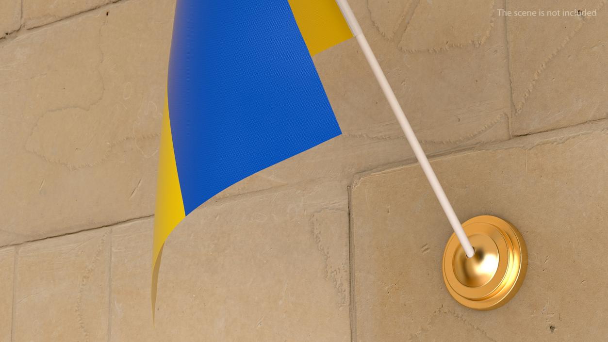 Wall Flag Ukraine 3D