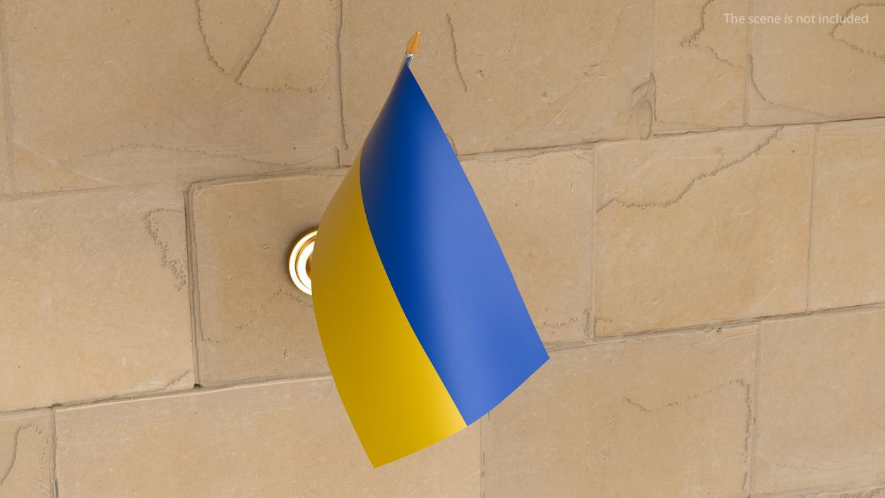 Wall Flag Ukraine 3D